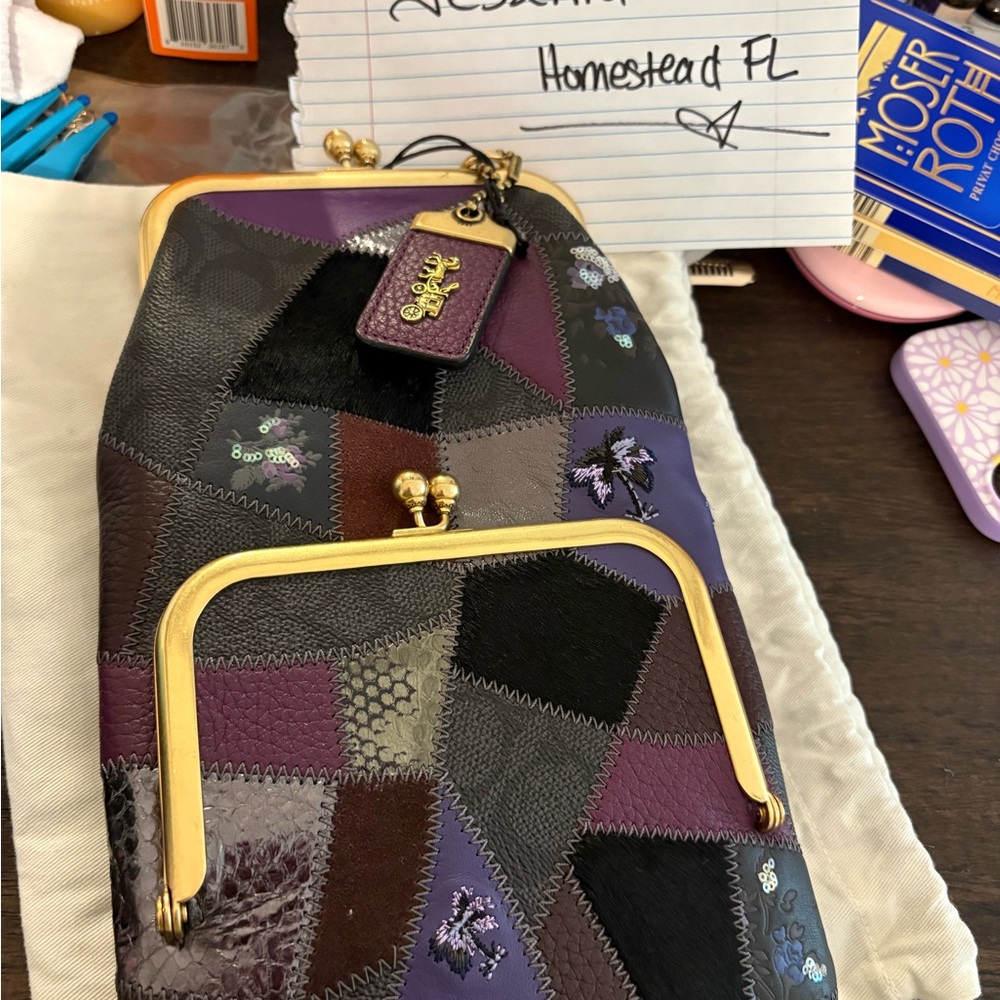 coach patchwork 1941 kisslock bag